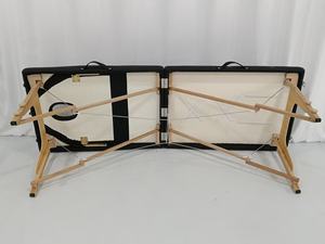 Lettino da Massaggio Professionale Pieghevole, in Legno di Faggio <span class=keywords><strong>e</strong></span> Materiale PU, Personalizzabile per Centri Spa Commerciali <span class=keywords><strong>e</strong></span> Terapie di Massaggio - Product Image 3