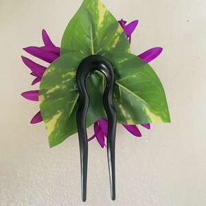 Accessoires capillaires floraux en mousse : Pince à cheveux Lys Araignée, Tiara <span class=keywords><strong>artificielle</strong></span> Plumeria, Frangipanier, Hibiscus pour Fête, Remise <span class=keywords><strong>de</strong></span> diplôme, Mariage - Product Image 6