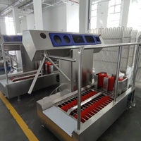 Machine automatique de lavage et de désinfection des bottes pour abattoir de bétail, équipement d'hygiène en acier inoxydable