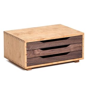Storage Cabinet Flat File Cabinet Storage, Desktop Drawer Cabinet,Document <strong>Drawings</strong> All Solid Wood <strong>Office</strong> Mobile Drawer Cabinet - Product Image 3