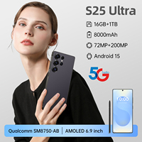 Smartphone Original S25 Ultra 5G, Écran 7,3 Pouces, Double SIM, 16 Go + 1 To, Appareil Photo 48 MP + 108 MP, Batterie 8800 mAh, Processeur Decacore, Version Globale