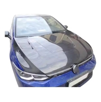 Capot en fibre de carbone véritable pour VW Golf7 MK7 TR Coupé, capot moteur transparent en fibre de carbone, vente chaude