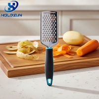 Ecologische handmatige roestvrijstalen grove rasp met antislip handvat voor keuken, fruit & groentegereedschap