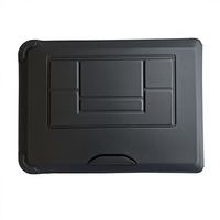 Bolsa para Portátil de Cuero PU Impermeable de 14/16 Pulgadas con Soporte y Alfombrilla para Ratón, Bolsa Protectora Antigolpes para Computadora Portátil con Logotipo Personalizado