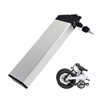 Batterie au lithium pour vélo électrique pliable 36V 48V 10.4Ah 12Ah 14Ah intégrée 18650 BMS 20A avec chargeur 750W pour pneus larges