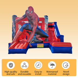 Combo Inflable Comercial para Niños, Castillo Hinchable para Fiestas, Casa de Brinco de Spider-Man con Tobogán - Product Image 2