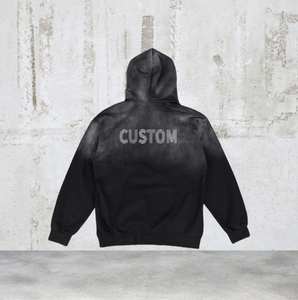 Sudadera con Capucha Personalizada para Hombre, 100% Algodón, con Cierre, Transpirable, Ecológica, Corte Holgado, Estampado de Letras, Sudadera con Capucha para Invierno - Product Image 5