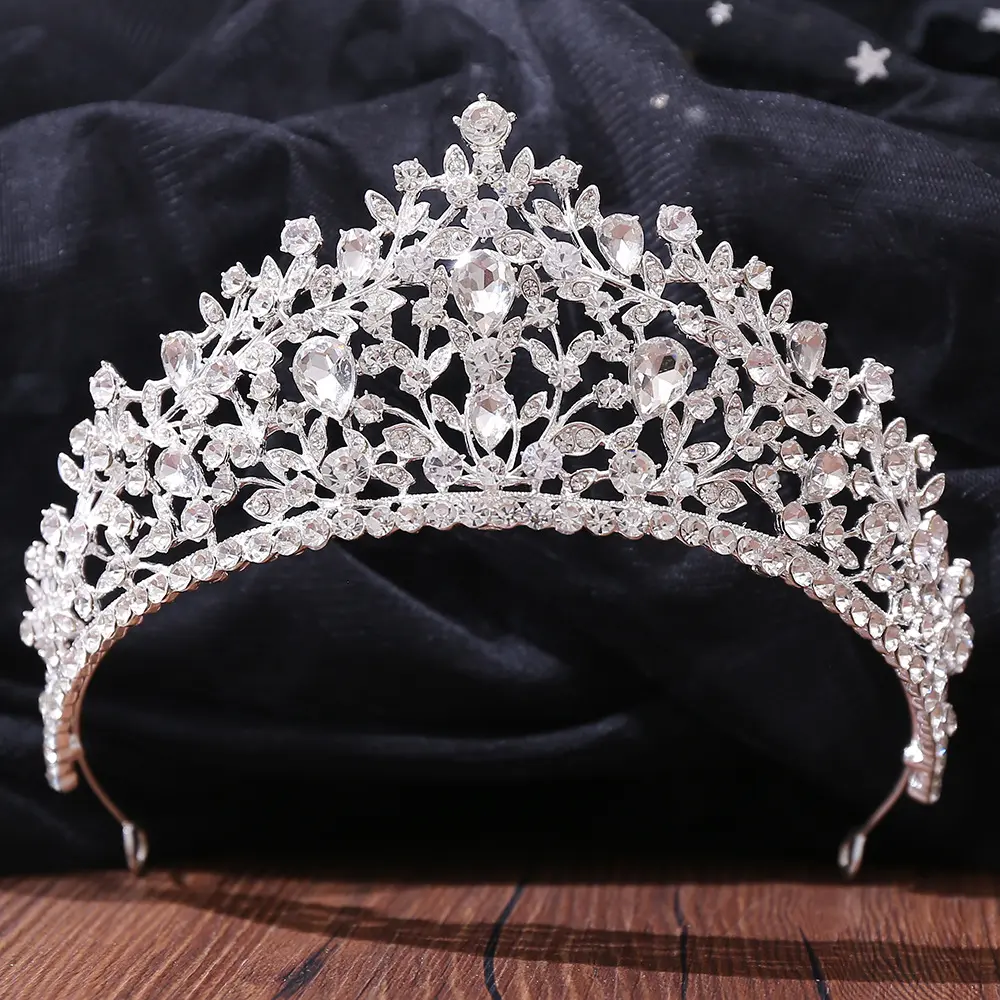 Hot-Selling Pageant Crowns For Queens High Quality Baroque Crystal Wedding Hair Accessories Bridal Tiaras And Crowns
