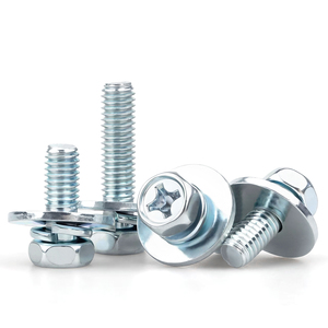 <span class=keywords><strong>Vis</strong></span> combinée à tête hexagonale cruciforme de grade 8.8 avec grande rondelle plate et rondelle à ressort (M5, M6) - Product Image 2