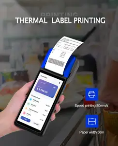 Noryox 8-Core 1.6GHz Android 13 4GมือถือAndroid Rfid POS Pda All In One 58 มม.เครื่องพิมพ์Dual SIM POSเทอร์มินัล