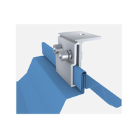 Système de support de panneaux solaires Rackmodo, supports de montage sur toit, pince pour toit en tôle, aluminium 6005-T5, SUS304, clips de fixation pour toit Kalzip
