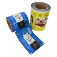 Sac en papier d'aluminium imprimé personnalisé pour sac d'emballage de collation en rouleau Stock en rouleau emballage flexible film en rouleau imprimé