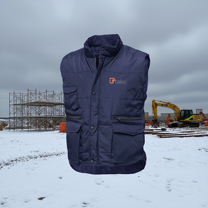Chaleco Multibolsillos Ttake para Invierno, Ropa de Trabajo, Azul, Talla S - Product Image 3