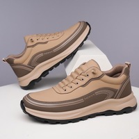Nouvelles Chaussures de Course et de Marche Sportives en Cuir de Vachette 2026 à Lacets, Amortissantes, avec Semelle Intermédiaire en Caoutchouc Absorbant les Chocs, Légères, Tendance Mode, en Plastique