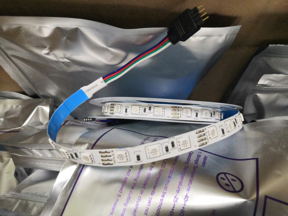 RGB 5050 60LEDs/m High Brightness Flexible LED Light Strip 5 Meter Rope Light DC12V Daylight IP65 Plastic Remote Control CE · image 5