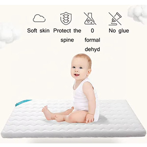Matelas en mousse respirante, fermeté moyenne, épaisseur standard, housse en tissu polyester amovible, mousse à mémoire de forme confortable, matelas compressé - Product Image 4