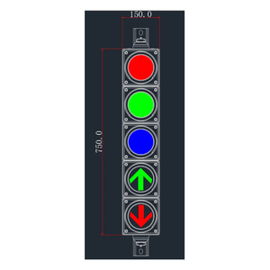 Personnalisé Smart DC12V 24V LED Jouets 100mm Mini Feux de Circulation Décoratifs à Vendre - Product Image 4