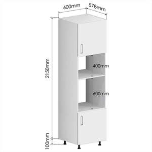 Matt White Módulo de Base de <span class=keywords><strong>Horno</strong></span> de <span class=keywords><strong>Microondas</strong></span> Alto, Tablero de Partículas de Aglomerado, Gabinete de <span class=keywords><strong>Cocina</strong></span>, Fregadero, Grifo, Bisagra <span class=keywords><strong>para</strong></span> Uso en <span class=keywords><strong>Horno</strong></span> <span class=keywords><strong>Microondas</strong></span> - Product Image 4