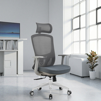 Chaise de bureau pivotante de luxe en maille Chaise de conférence moderne avec soutien lombaire réglable Chaises de direction commerciales ergonomiques