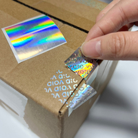 Vente directe d'usine, autocollants holographiques rectangulaires, vinyle PET, étiquettes de sécurité VOID, rouleaux, 30*20mm*1000 pièces, imperméables