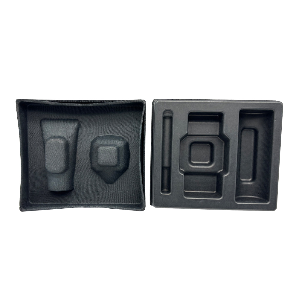 luxury jewelry packaging molded pulp tray sugarcane bagasse manufacturer