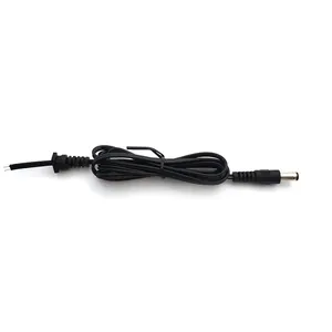 Kabel pengisi daya konverter adaptor DC, dengan dc 5521 5525 colokan jantan untuk membuka kawat kabel ekstensi catu daya 5v hingga 8.4v 9v 12v kable