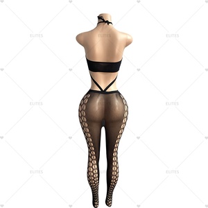 ELITES <span class=keywords><strong>Combinaison</strong></span> moulante une pièce sexy de haute qualité pour femmes, tenue de club en filet de pêche, vente en gros - Product Image 3