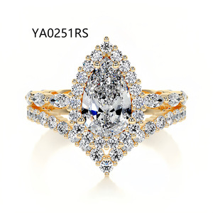 Anillo de Boda Apilable de Lujo Ligero para Mujer, de Alta Gama, Plata de Ley S925, Moissanita de 1 Quilate con Engaste de Bisel - Product Image 2