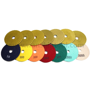 Economy Grit 50-3000 Disque de polissage diamanté à usage humide Disque de ponçage pour marbre, granit, béton Tampon de polissage - Product Image 1