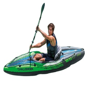 INTEX 68305 CHALLENGER K1 KAYAK AUFBLASBARER KAYAK EIN SITZ AIR BOAT