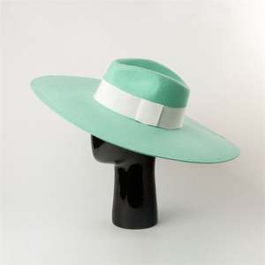 X1263 Chapeaux Fedora Unisexe pour Femme, Style Décontracté et Tendance, Forme Concave, à Large Bord, pour Jazz et Cérémonies, Quatre Saisons, Chapeaux Fascinator à Large Bord - Product Image 3