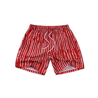 Herenshorts Shark One Plus, modieus, 100% polyester, waterdicht, digitaal bedrukt, multicolor, gestreept, zomerstrandkleding