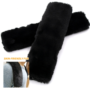 <span class=keywords><strong>Ceinture</strong></span> <span class=keywords><strong>de</strong></span> <span class=keywords><strong>sécurité</strong></span> en fausse fourrure <span class=keywords><strong>pour</strong></span> voiture, couvre-siège <span class=keywords><strong>pour</strong></span> enfants, Confortable et doux, protège les épaules - Product Image 2