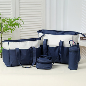 Juego de Bolsas para Pañales con Bloques de Color, Gran Capacidad, Expandible, de Poliéster, para el Cuidado del Bebé, Uso Doméstico, Primavera 2024 - Product Image 1