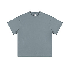 305 GSM เสื้อยืดผู้ชาย, เสื้อยืด100% โอเวอร์ไซส์ปล่อยไหล่ผ้าฝ้ายเสื้อสตรีทแวร์สีเรียบเฮฟวี่เวทสำหรับผู้ชาย - Product Image 5