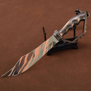 Prix usine ventes directes d'armes froides anciennes 22cm couteau à dents <span class=keywords><strong>de</strong></span> <span class=keywords><strong>tigre</strong></span> Collection non coupée épée personnalisée Arts et artisanat cadeaux - Product Image 4