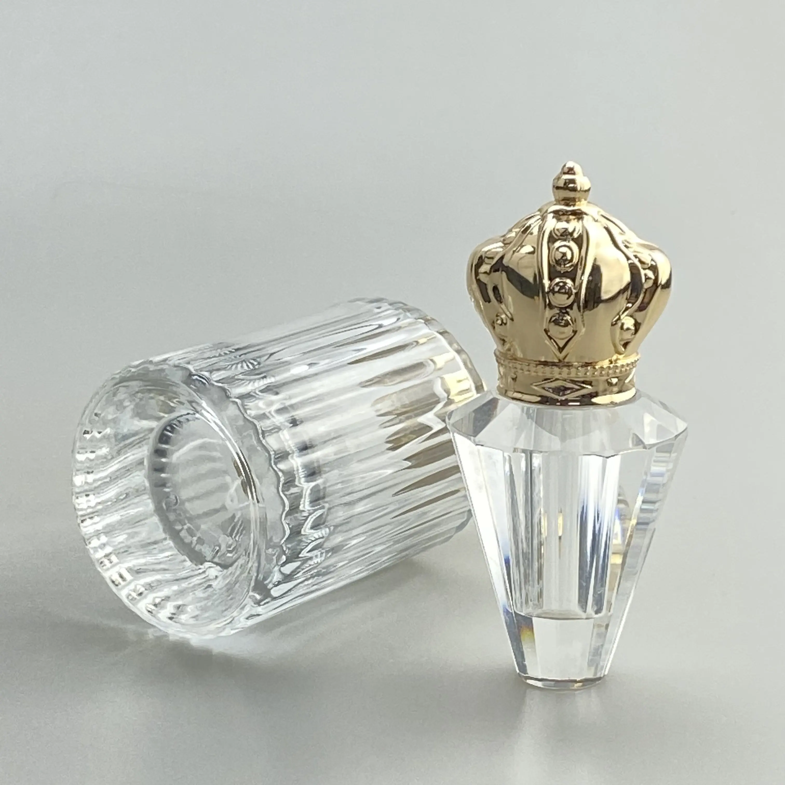 Perfume Caps Parfum Glass Bottle Luxury Crown Royal