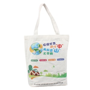 Custom Student Tote Canvas Bags Promotional Cotton Bags with Cartoon Logos Flocking & Embroidery Options 36