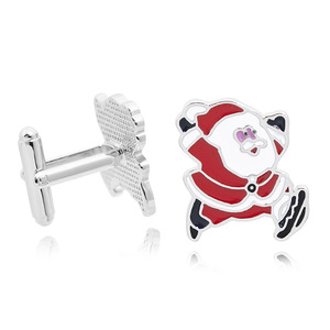クリスマスクリエイティブアクセサリーサンタクローススーツ金属カフス - Product Image 6