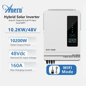 Produsen Inverter tenaga surya hibrida 10KW dengan pengisi daya