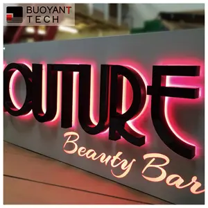 Modern Design Business Acrylic Sign Luminous 3D LED Letters Custom Sign for Shop Display for Office Bars