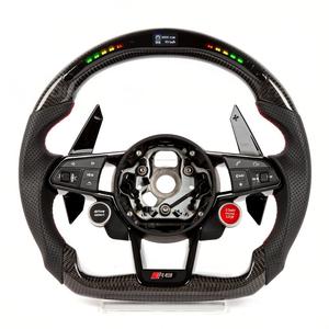 Volant en carbone LED pour Audi R8 A4 A5 A6 A7 S3 S4 S5 RS3 RS4 RS5 RS6, mise à niveau de l'ancien au nouveau, remise directe usine en stock - Product Image 2