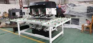 מקדחת וחריטה אנכית לזכוכית CNC 6.6 קילוואט עם 3 ראשים ומנוע, תפוקה גבוהה עבור זכוכית כיריים - Product Image 3