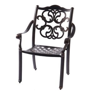 Per il tempo libero di lusso mobili da <span class=keywords><strong>giardino</strong></span> esterno in alluminio da <span class=keywords><strong>giardino</strong></span> <span class=keywords><strong>Set</strong></span> di 2 sedie - Product Image 2