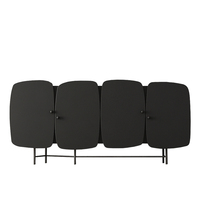 Salon nordique moderne Meuble de rangement en bois noir de luxe Meuble TV Console Cuisine Salle à manger Credenza Buffet Buffet