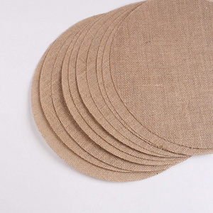 Thanh Lịch Tùy Chỉnh Vòng Dệt Linen Nơi Thảm <span class=keywords><strong>Handmade</strong></span> Bàn Ăn Bán Buôn Placemats Cho Đám Cưới - Product Image 2