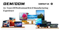 Modul tampilan OLED monokrom 0.96 inci resolusi 128x64 antarmuka SSD1315Z IC SPI struktur COG waktu respons cepat