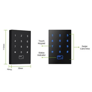 Lector de Tarjetas de Proximidad de Alta Calidad de 125 KHz, ZR501E, Salida Wiegand 26 34 66, para Sistema de Control de Acceso a Puertas con Diseño de Botón Táctil - Product Image 4