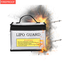 YIHUAXING Sac de rangement en silicone étanche pour batterie RC Lipo Nylon durable et PVC avec fermeture à glissière Petit quantité minimale de commande