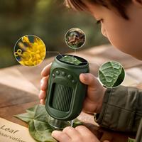 Rechargeable 1000x Handheld Pocket Digital Microscope Multi Color Portable Magnifier for Children STEM Learning